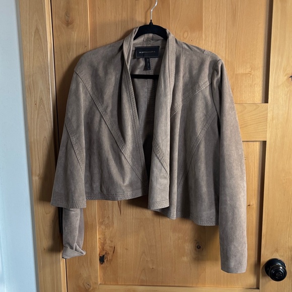 BCBGMaxAzria Taupe Draped Women's Blazer - Picture 1 of 3